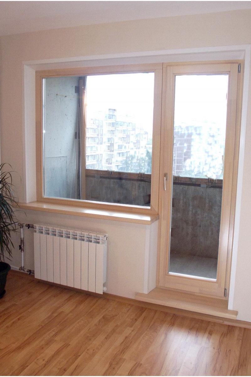 Деревянные балконные двери фото - альбом мастера ооо "кдк".