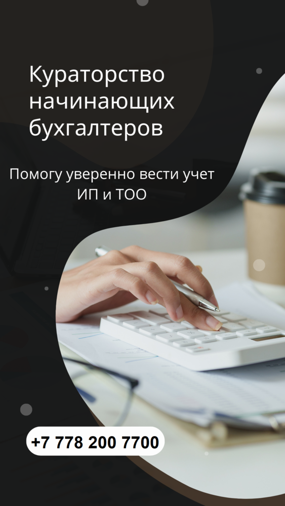 Бухгалтерлік қызмет пен оқыту. 1С-те тәжірибе. Кураторлық қолдау